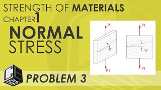 Mechanics of Deformable Bodies Chapter 1 Normal Stress Prob 3 PH [upl. by Nim]