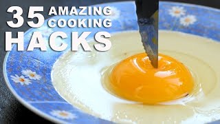 35 INCREDIBLE COOKING HACKS [upl. by Melc]