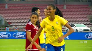 Seleção Feminina assista aos gols Brasil 3 x 0 México pela Copa CFA na China [upl. by Ongun]