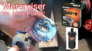 Mercruiser Pertronix Electronic Ignition And Coil Install [upl. by Barthel]