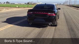 20152023 Dodge Charger SRT 392 Exhaust System Sounds  Borla ATAK vs SType [upl. by Verbenia]