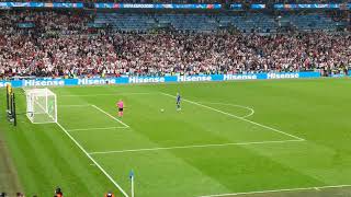 Full Penalty Shootout Italy vs England in EURO 2020 Final  View from stadium [upl. by Ardelle]