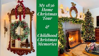 A Traditional New England Christmas Home tour 2020 Our 1836 Colonial home [upl. by Ynnhoj]