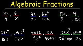 Multiplying Algebraic Fractions [upl. by Shayla]