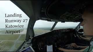 Landing runway 27 Katowice Pyrzowice Airport KTW EPKT [upl. by Caruso958]