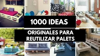 1000 ideas originales para reutilizar palets [upl. by Ynnel797]