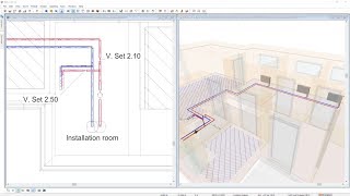 Design and instantly calculate a heating system in DDSCAD [upl. by Ahsiken]