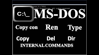 How To CreateOpen RenameCopy And Delete The File In MSDOS Command Prompt  Command Prompt [upl. by Reisinger80]