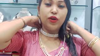 shyambazar chandrani pearls exclusive necklace collectionplz like subscribe 👃 pase thako [upl. by Nnyleak]