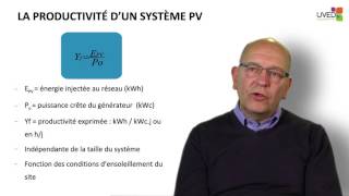 Photovoltaïque  performance du système [upl. by Wappes]