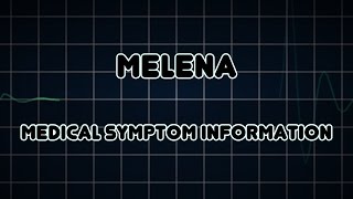 Melena Medical Symptom [upl. by Naimaj]