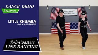 LITTLE RHUMBA  Line Dance Demo amp Walk Through [upl. by Talia]