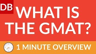 What is the GMAT  1 Minute Overview of the GMAT Exam [upl. by Annirok]