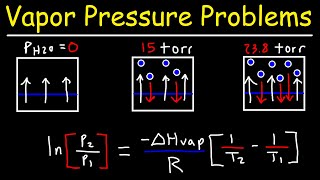 Vapor Pressure  Normal Boiling Point amp Clausius Clapeyron Equation [upl. by Oettam]