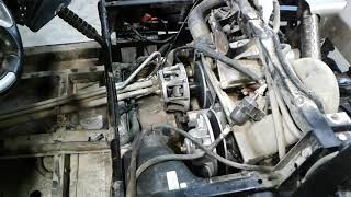 2012 John Deere 850i gator drive belt change [upl. by Mortensen]