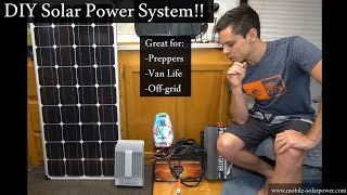 No Crimping Required DIY 400 watt Solar Power System Great for Preppers or Vanlife [upl. by Llertal]