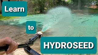 How to HydroSeed  Hydro seeding 101 [upl. by Pennington434]