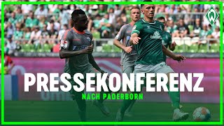 SV Werder Bremen  SC Paderborn 14  Pressekonferenz [upl. by Enale588]