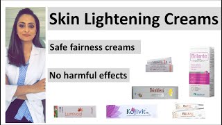 Safe skin lightening creams how to reduce dark spots  best fairness creams  dermatologist [upl. by Malvia]