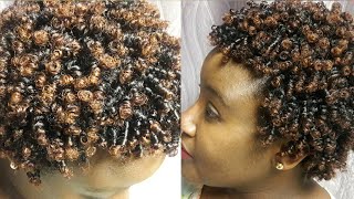 HOW TO STRAW SET ON SHORT NATURAL HAIR [upl. by Attevaj]