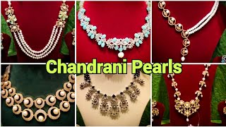 Chandrani Pearls Ranikuthi  New Design Colour Pearl Necklace Collection [upl. by Jsandye]