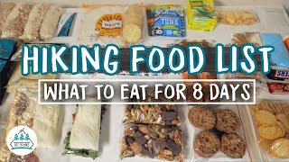 Hiking Food List  What To Eat For 8 Days  Great Ocean Walk [upl. by Annad]