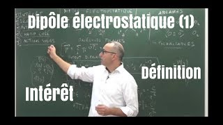 Dipôle électrostatique 13  intérêtdéfinitions [upl. by Aronoff]