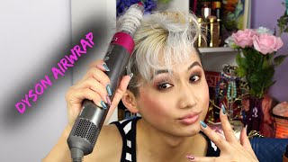 Dyson Airwrap Complete Initial Review Short Hair  HUEYYROUGE [upl. by Bay]