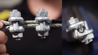 How To Use Wire Rope Clips [upl. by Acirrehs]