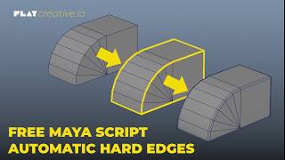 Automatic Hard Edges in Maya  Free Script [upl. by Anyala]