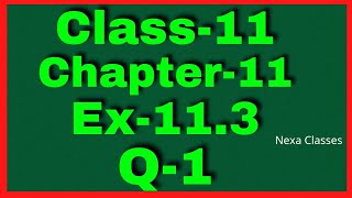 Ex113 Q1 Class 11  Conic Section  NCERT Math [upl. by Haneekas]