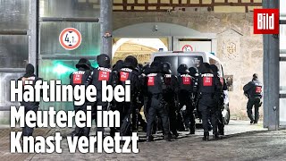 Gefängnismeuterei Polizei stürmt Knast in Thüringen  JVA Untermaßfeld [upl. by Amandie925]