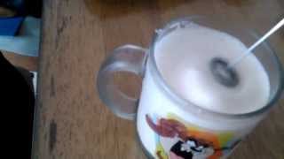 Aerolatte Review Frothing Cold Milk In Under 1 Minute [upl. by Nedaj]