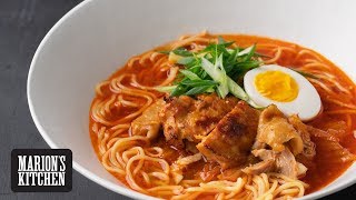 Spicy Korean Chicken Ramen  Marions Kitchen [upl. by Lilly312]