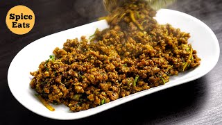 RESTAURANT STYLE MUTTON KEEMA RECIPE  KEEMA FRY RESTAURANT STYLE [upl. by Allerbag]