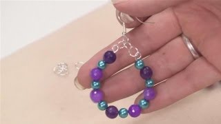 How To Make Hoop Earrings With Beads [upl. by Sayers]