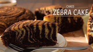 Zebra Cake Recipe  Go Delicious [upl. by Zach148]