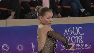 Mondial roller artistique 2018  Ludivine Malle  progamme long [upl. by Jo-Ann]