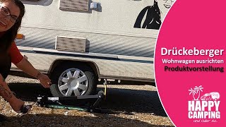 Vorstellung und Test Drückeberger  Wohnwagen ausrichten  Happy Camping [upl. by Minette]