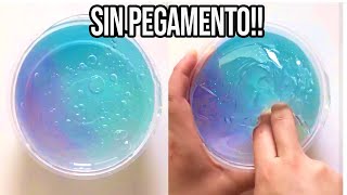 HAZ SLIME CON 1 INGREDIENTE💦 Probando Recetas SIN Pegamento [upl. by Haymes]