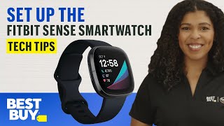 Setting Up the Fitbit Sense Smartwatch  Tech Tips from Best Buy [upl. by Linette]