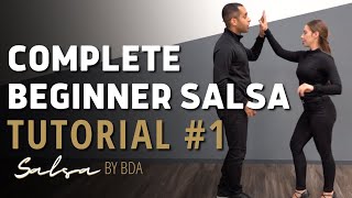 Complete Beginner Salsa Tutorial  Learn Salsa Dancing With A Partner  Demetrio amp Nicole [upl. by Idieh]