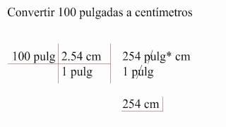 ¿Cómo convertir pulgadas a centímetros [upl. by Suckow]