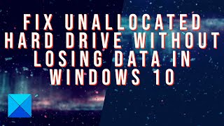 Fix Unallocated Hard Drive without losing Data in Windows 11 [upl. by Ynohtnaluap]