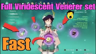 Genshin Impact Get the 4 Piece full Viridescent Venerer set for Venti Fast and easy [upl. by Perretta]