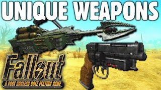 All Unique Weapons Guide  Fallout 1 [upl. by Aytak]